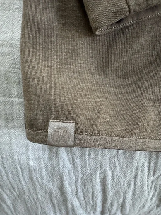Lululemon Gridliner Fleece Men's Taupe Shirt Jacket - Button Front XXL - Picture 6 of 6